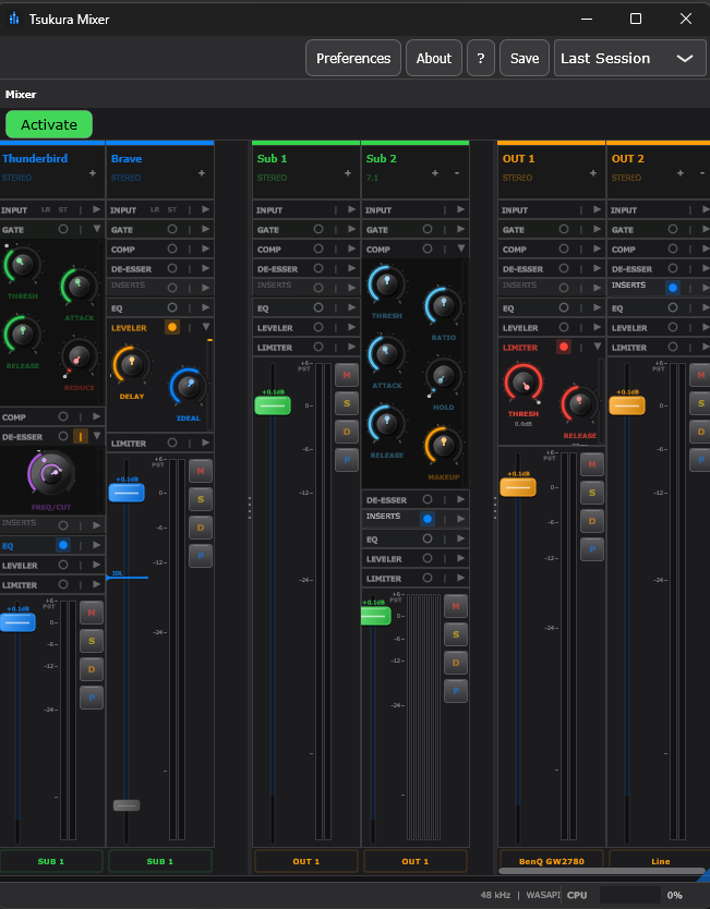 Tsukura Mixer — Konsole